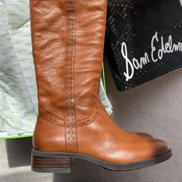 Sam Edelman Tall boots Prina leather riding boots brown size 6 - Picture 2 of 6